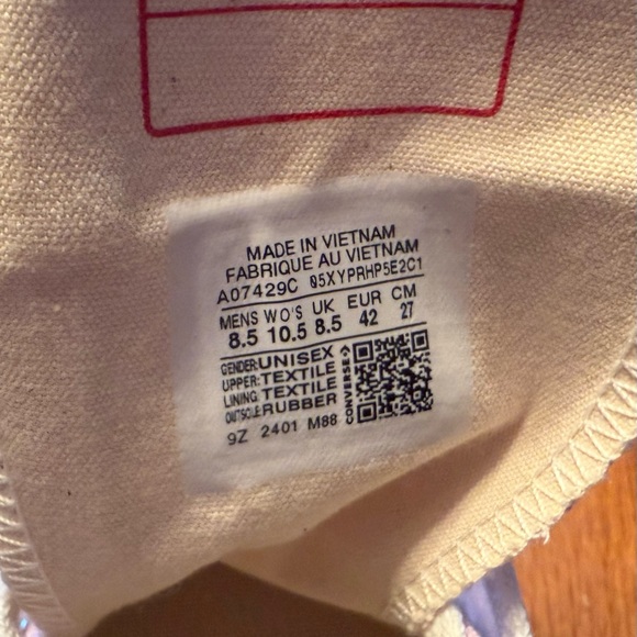 Converse Chuck 70 HI in Stardust-Lilac/Egret/Black - Picture 6 of 8